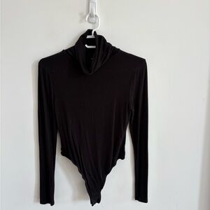 Missguided Black Turtle Neck Bodysuit - With Imperfections